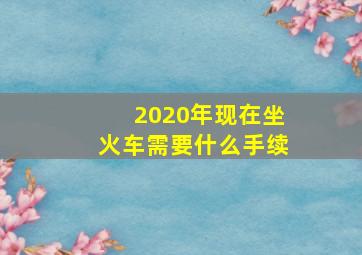 2020年现在坐火车需要什么手续