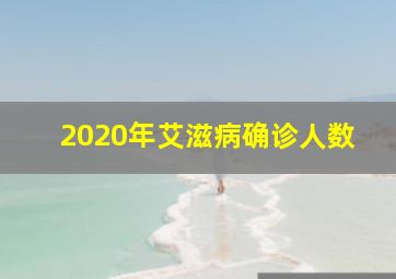 2020年艾滋病确诊人数