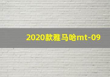 2020款雅马哈mt-09