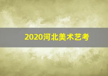 2020河北美术艺考