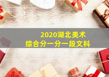 2020湖北美术综合分一分一段文科