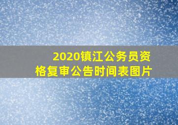 2020镇江公务员资格复审公告时间表图片