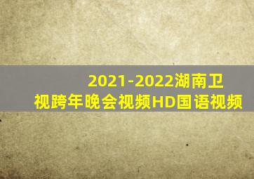 2021-2022湖南卫视跨年晚会视频HD国语视频