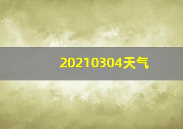 20210304天气