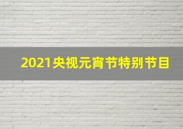 2021央视元宵节特别节目