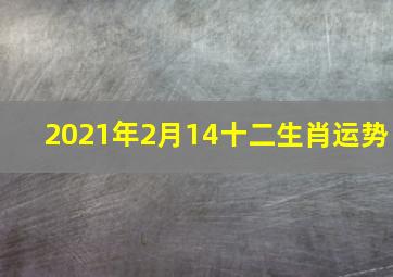 2021年2月14十二生肖运势