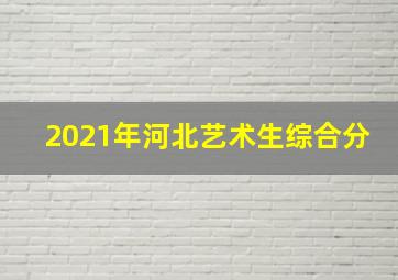 2021年河北艺术生综合分