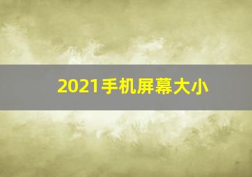 2021手机屏幕大小