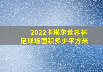 2022卡塔尔世界杯足球场面积多少平方米