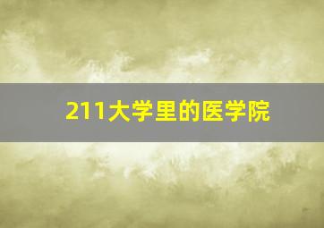 211大学里的医学院