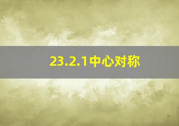 23.2.1中心对称