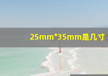 25mm*35mm是几寸