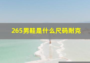 265男鞋是什么尺码耐克