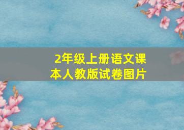 2年级上册语文课本人教版试卷图片