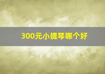 300元小提琴哪个好