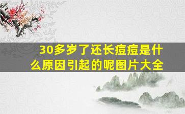 30多岁了还长痘痘是什么原因引起的呢图片大全