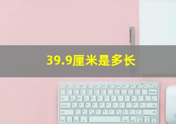 39.9厘米是多长