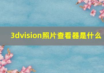 3dvision照片查看器是什么