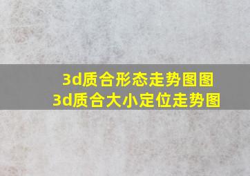 3d质合形态走势图图3d质合大小定位走势图