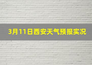 3月11日西安天气预报实况