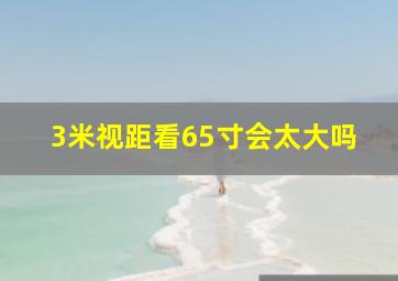 3米视距看65寸会太大吗