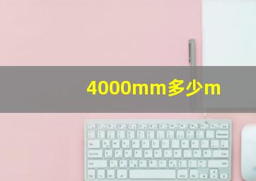 4000mm多少m