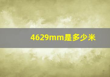 4629mm是多少米