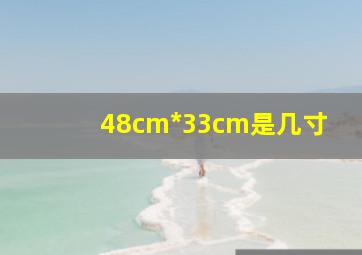 48cm*33cm是几寸