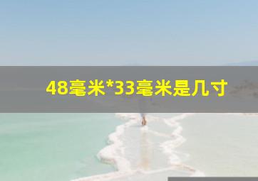 48毫米*33毫米是几寸