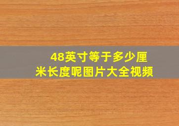 48英寸等于多少厘米长度呢图片大全视频