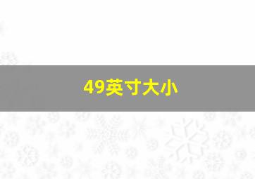 49英寸大小