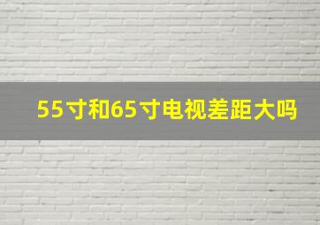 55寸和65寸电视差距大吗