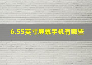 6.55英寸屏幕手机有哪些