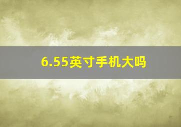 6.55英寸手机大吗