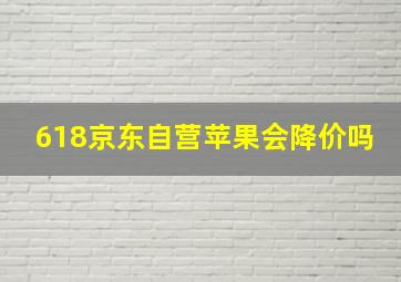 618京东自营苹果会降价吗