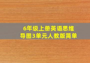 6年级上册英语思维导图3单元人教版简单