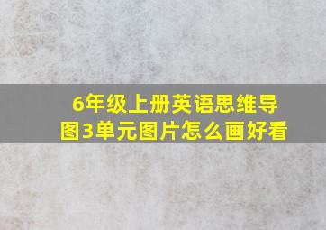 6年级上册英语思维导图3单元图片怎么画好看