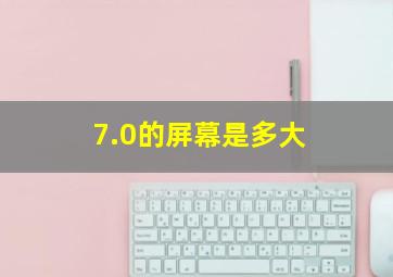 7.0的屏幕是多大