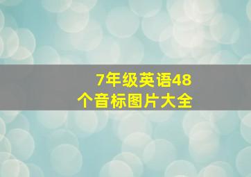 7年级英语48个音标图片大全