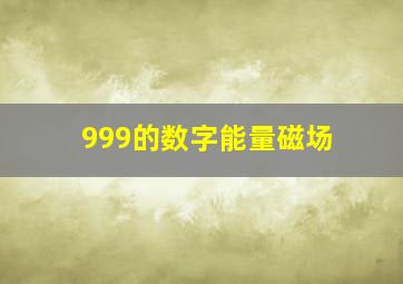 999的数字能量磁场