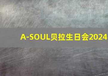 A-SOUL贝拉生日会2024