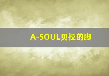 A-SOUL贝拉的脚