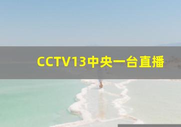 CCTV13中央一台直播