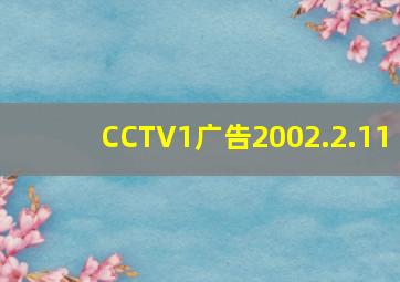 CCTV1广告2002.2.11