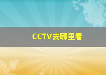 CCTV去哪里看