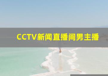 CCTV新闻直播间男主播