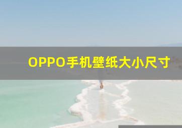 OPPO手机壁纸大小尺寸