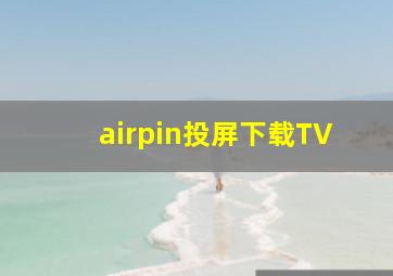 airpin投屏下载TV