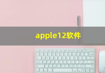 apple12软件