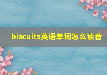 biscuits英语单词怎么读音